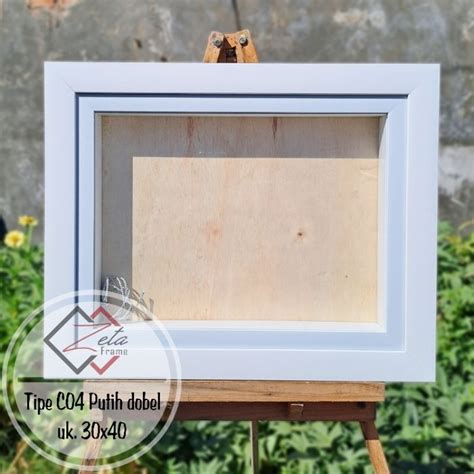 Jual Tipe C Dobel C Bingkai Mahar Minimalis Putih Dobel Frame Uk