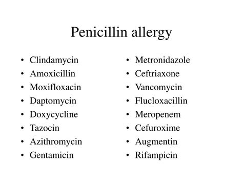 Ppt Therapeutic Drug Monitoring And Penicillin Allergy Duty Of Care