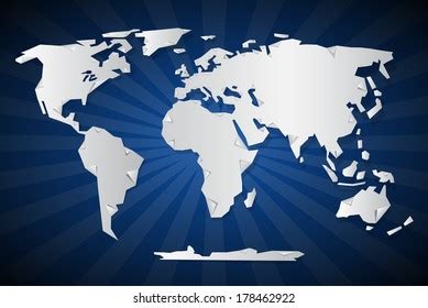 World Map Vector Cut Images Stock Photos Vectors Shutterstock