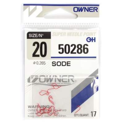 Owner 50286 Sode 20 rot rot - Gr.20 - 17Stück