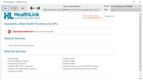 HealthLink Smart Forms Shexie