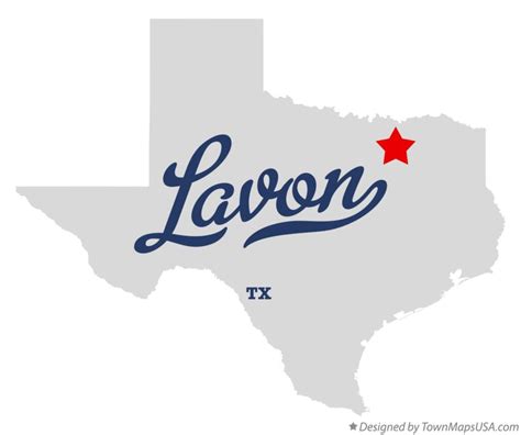 Map of Lavon, TX, Texas