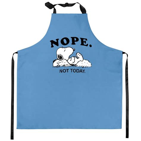 Snoopy Nope Not Today Kitchen Aprons Sold By Seda Co Kun Sku