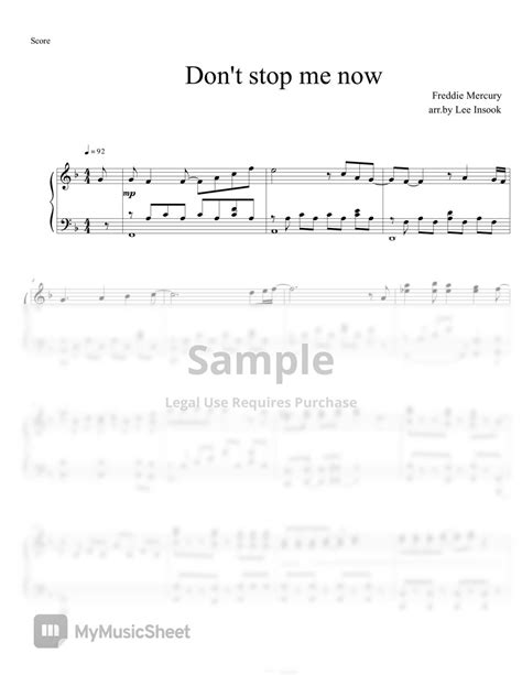 Queen Don T Stop Me Now Sheets By Lisamusic