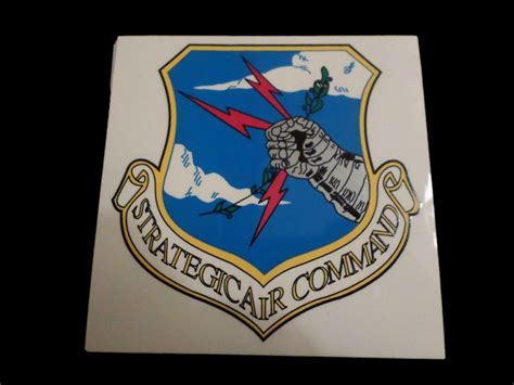 U S Military Air Force Strategic Air Command Window Decal Sticker 3 5 Clay S Military