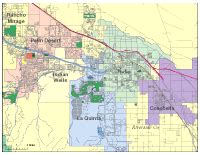 Editable Palm Desert, CA City Map - Illustrator / PDF | Digital Vector Maps