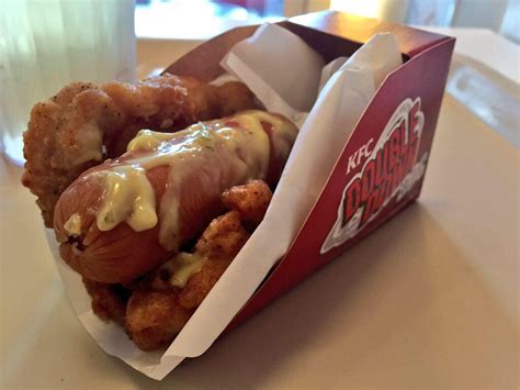 The Double Down Hot Dog Kfcs Double Down” Mania Goes Worldwide