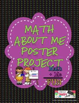 Math About Me Poster Project by Confessions of a Teaching Junkie