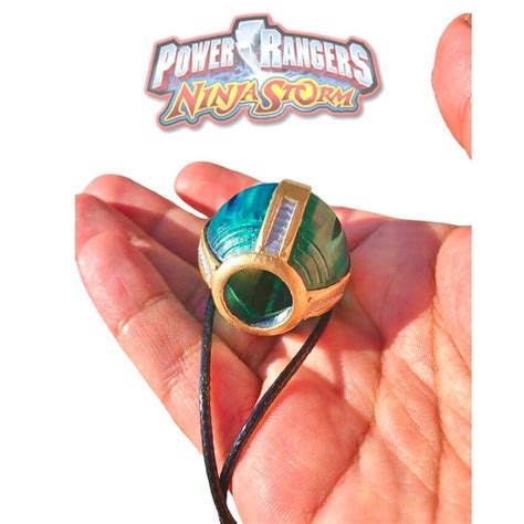 Power Rangers Ninja Storm Green Samurai Ranger Morpher Amulet Necklace