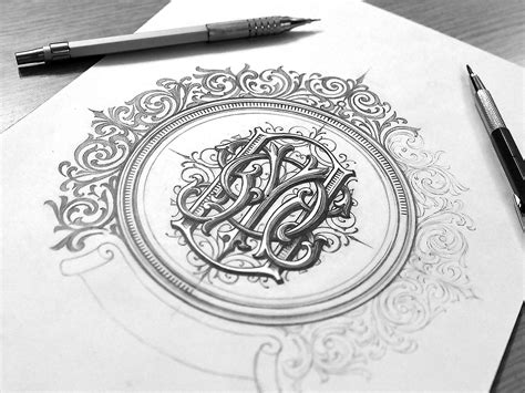 Hand Drawn Monograms And Lettering Collection 2016 2017 On Behance