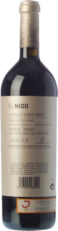 El Nido 2016 Buy Red Crianza Wine Jumilla Bodegas El Nido