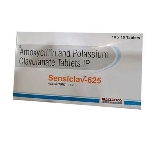 Sensiclav 625 Amoxicillin Potassium Clavulanate Tablets At Rs 199 Box Indore Id 26410451230