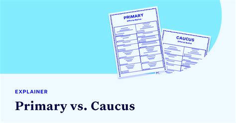 The Differences Between Presidential Primaries And Caucuses Democracy