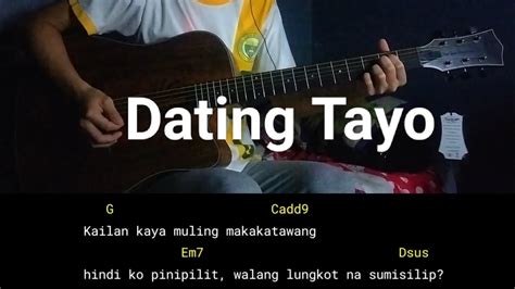 Dating Tayo Tj Monterde Acoustic Guitar Chords Tutorial YouTube