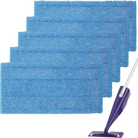 5 Pcs Remplacement Lingettes Reutilisable Pour Swiffer WetJet Spray