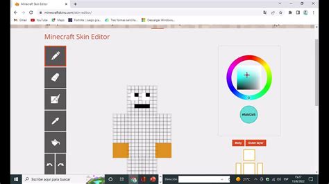 ¿cómo Hacer Una Skin De Minecraft Bedrock Youtube