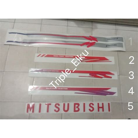 Jual Stiker Sticker Striping Lis Body Bak Mobil CoLT T120SS TSS