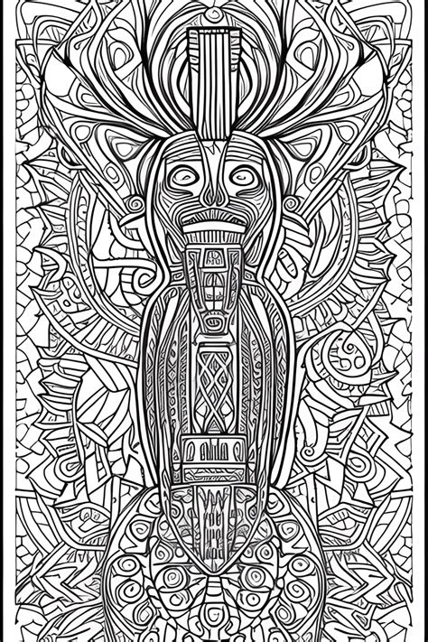 Coloriage Graphique Num Rique Pour Adultes Mandala Pharaoh Image