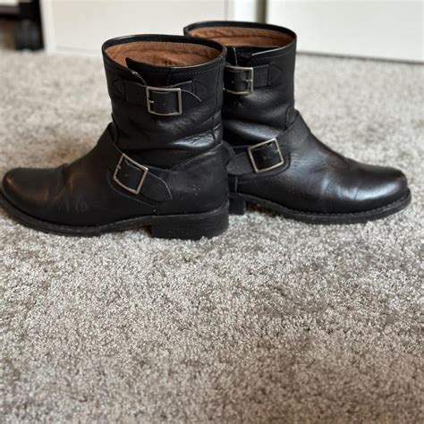 Frye Vicky Engineer Boots Frye Vickyboots Depop