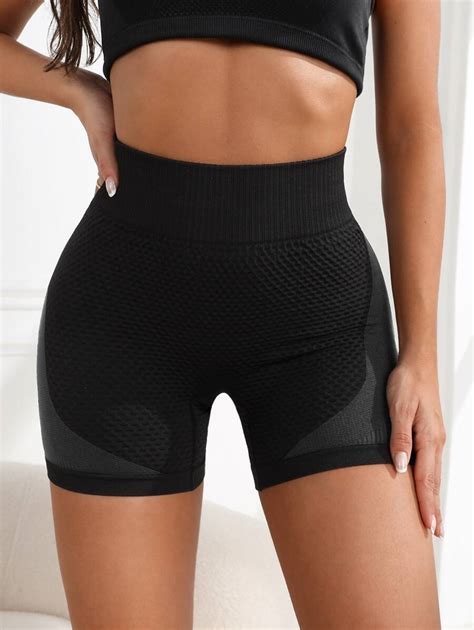 Yoga Futuristic Seamless High Stretch Scrunch Butt Wideband Waist