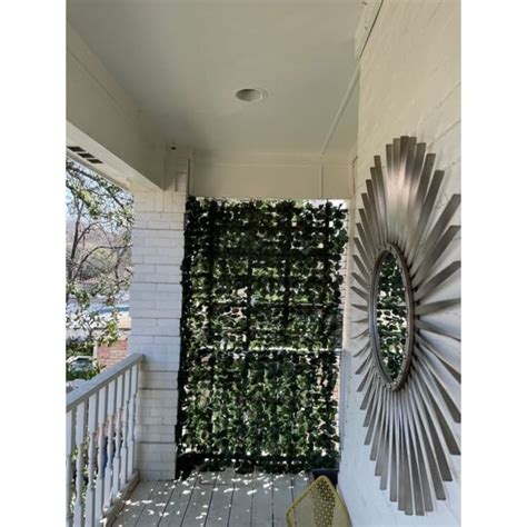 Costway 59x95 Faux Ivy Leaf Decorative Privacy Fence Screen On