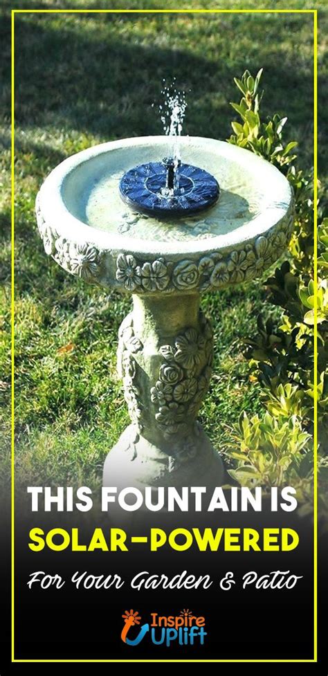 Solar Garden Fountain (4 Spray Patterns) - Inspire Uplift | Solar ...