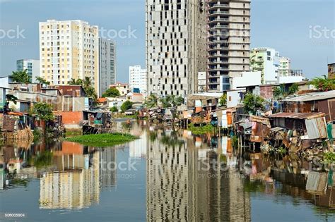 Ho Chi Minh City Slums By River Saigon Vietnam Stock Photo Download