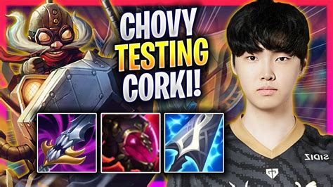 Chovy Testing Corki In Korea Soloq Gen Chovy Plays Corki Mid Vs Ahri