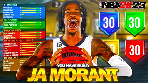 NEW UNSTOPPABLE JA MORANT BUILD On NBA 2K23 BEST POINT GUARD