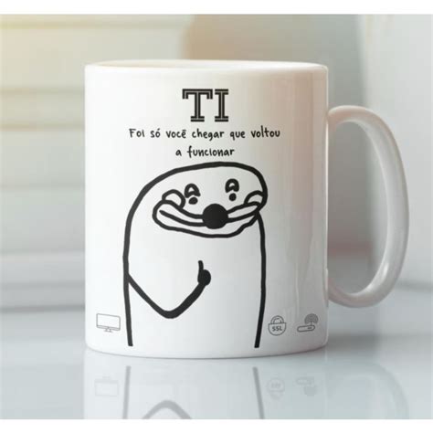 Caneca Profissão TI Flork Shopee Brasil