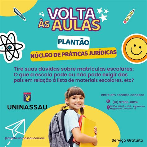 UNINASSAU CARUARU REALIZA PLANTÃO VOLTA ÀS AULAS SERVIÇO SERÁ OFERTADO