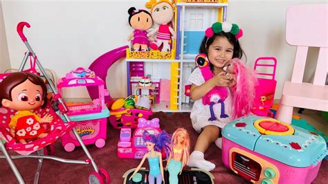 Kız Oyuncakları Elif ile oyuncak videosu Barbie evi evcilik oyuncak