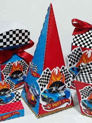 Kit Caixas Tema Hot Wheels Compre Produtos Personalizados No Elo