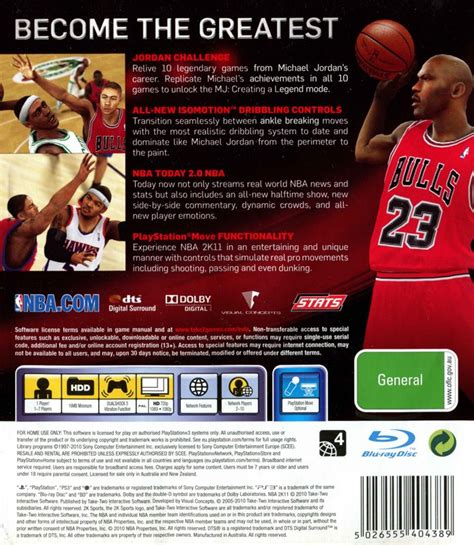 NBA 2K11 2010 PlayStation 3 Box Cover Art MobyGames