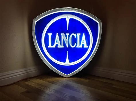 Place Bid Dt Illuminated Lancia Dealership Sign Pcarmarket