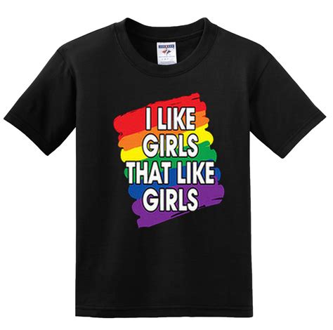 New I Like Girls That Like Girls Gay Lesbian Lgbt Flag Pride Humor T