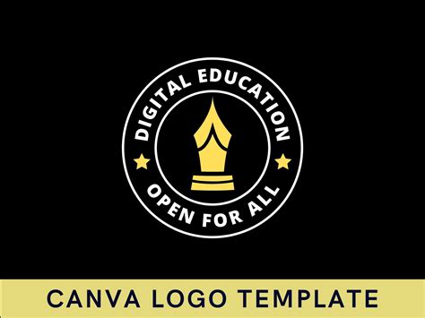 Premade Digital Education Canva Logo Template by Logolime on Dribbble