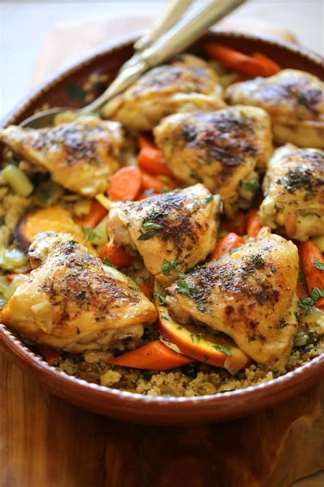 Sheet Pan Chicken Recipe With Curried Vegetables And Couscous Entertaining With Beth