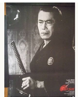 Toshiro Mifune SOLEIL ROUGE RED SUN Original Movie POSTER JAPAN B2