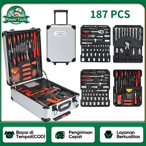 Jual Isku Tool Kit Pcs Pcs Perkakas Bengkel Dan Rumah Koper