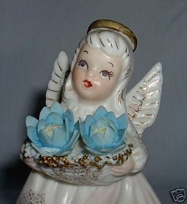 Vintage Lefton Birthday Angel July Girl Figurine