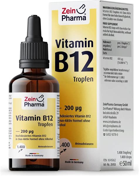 Vitamin B Drops G Ml Zeinpharma Vitalabo Online Shop Europe