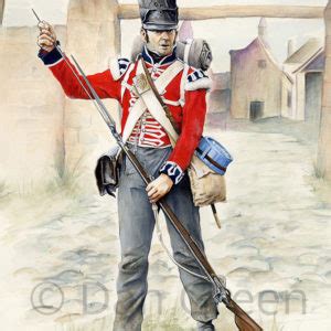 British Army Archives Military Art Painting Illustration DG