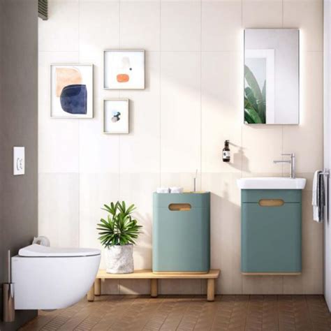 Vitra Sento Cloakroom Vanity Unit With Right Hand Hinges In Matt Fjord