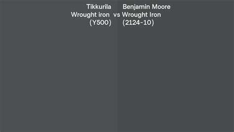 Tikkurila Wrought Iron Y500 Vs Benjamin Moore Wrought Iron 2124 10