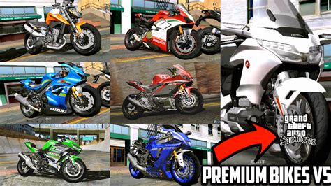 Premium Bikes V5 With Real Sound For GTA SA Android PC Grand Theft