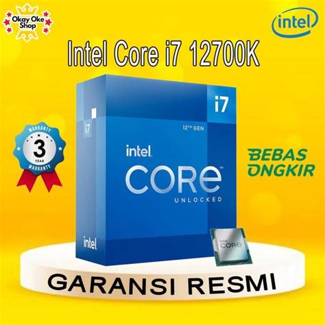 Jual Processor Intel Core I7 12700k 36 Ghz 12 Core Lga 1700 Box