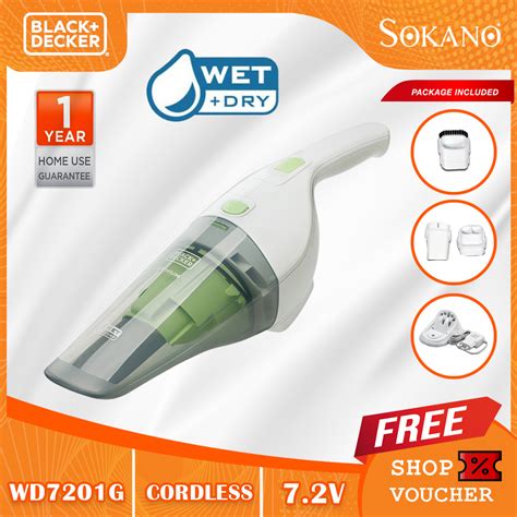 BLACK DECKER WD7201G WET DRY Dustbuster 10 8Wh Lithium 1 5AH 7 2V