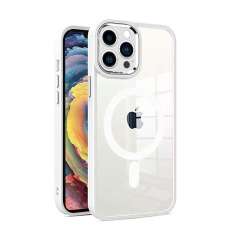 Apple iPhone 12 Pro Max Kılıf Beyaz Zebana Guard Silikon Kılıf