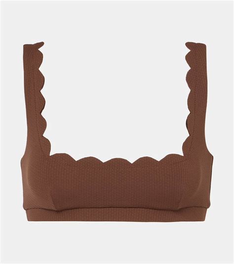 Marysia Mini Palm Springs Scalloped Bikini Top Marysia